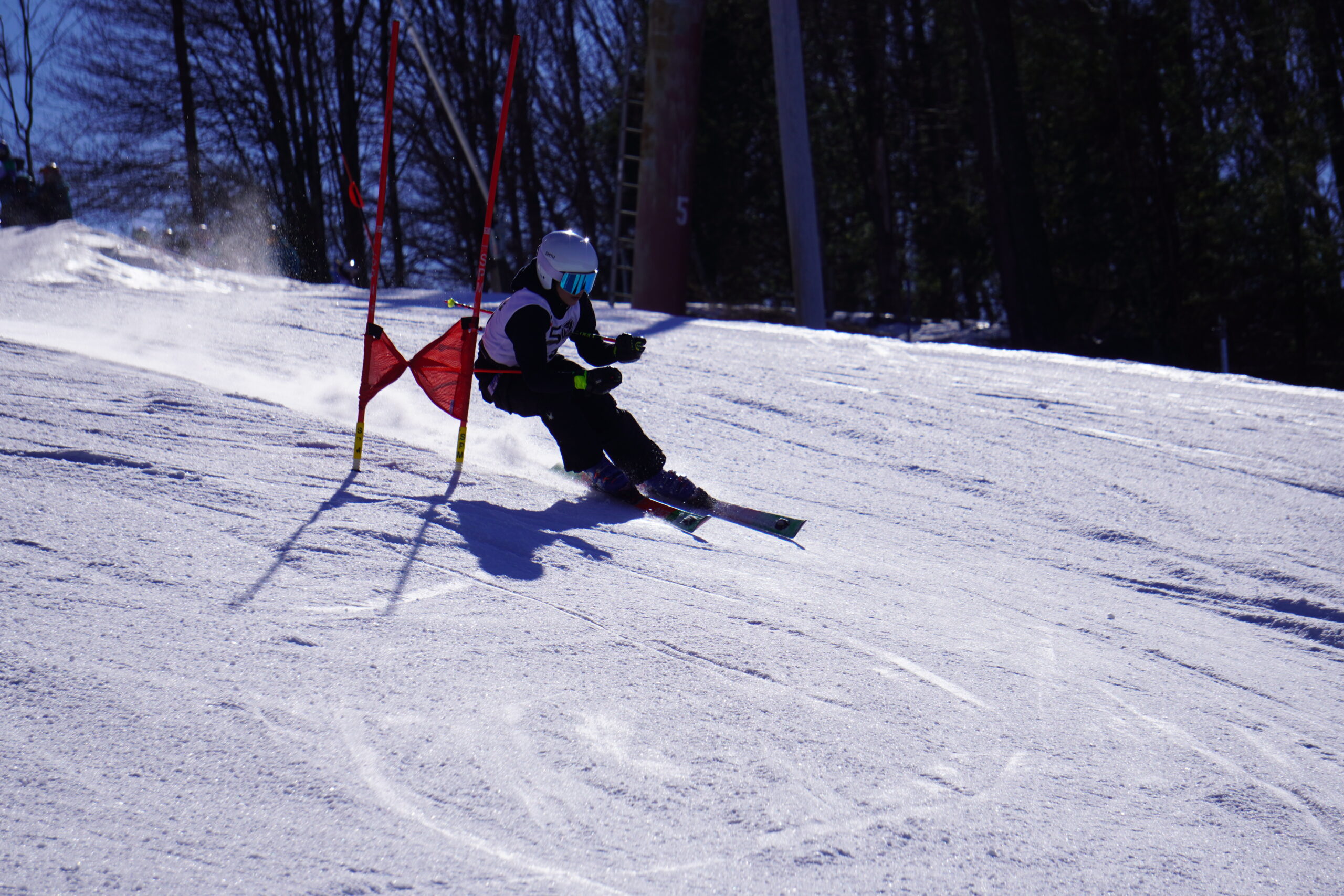 Racing skier