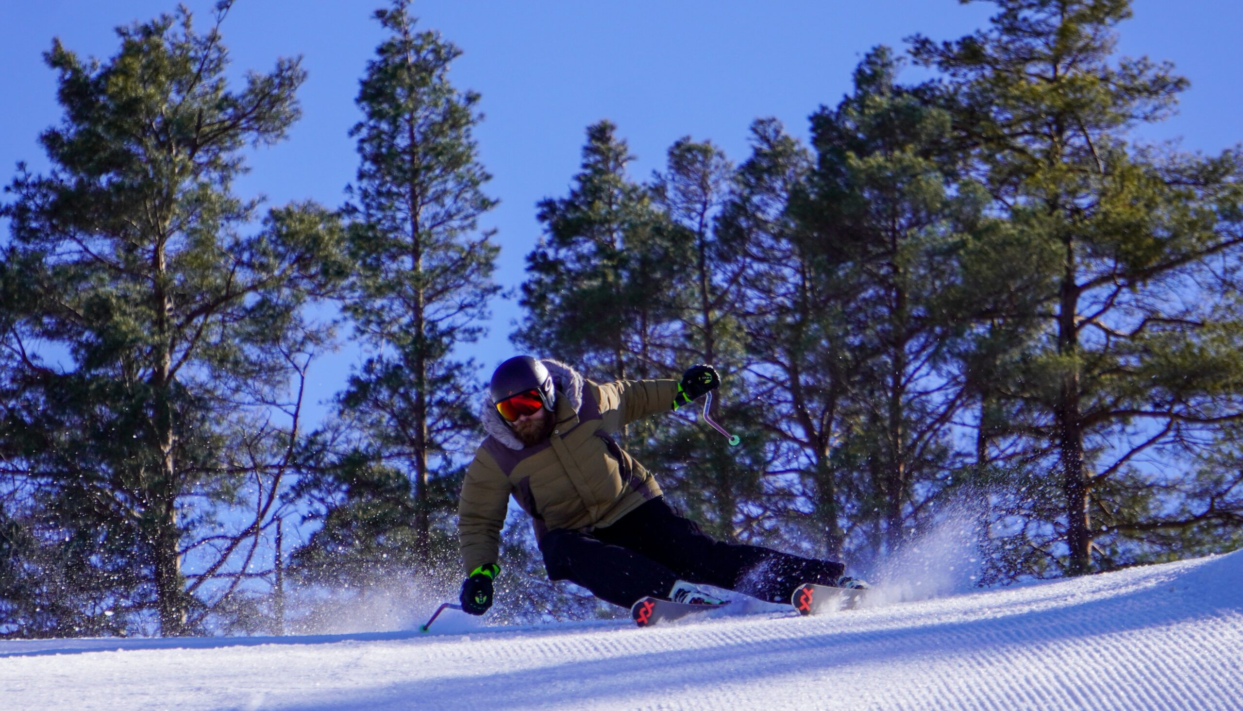 Man skiing at Holiday Mountain